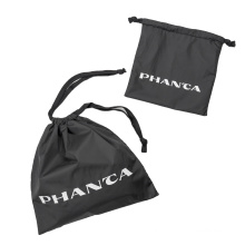 Recycled polyester drawstring dust bag Rpet string closure jewelry pouches in different size customized printed string bag